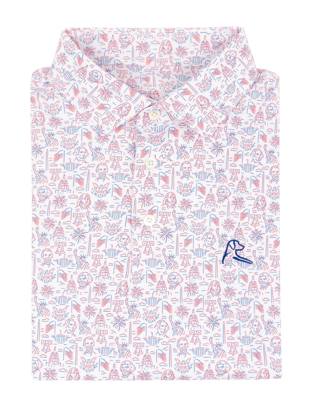 RhoBack - The American Icon Men's Short Sleeve Performance Polo